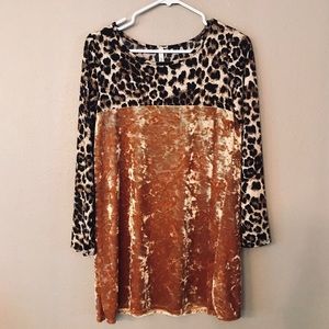 Leopard Velvet Top